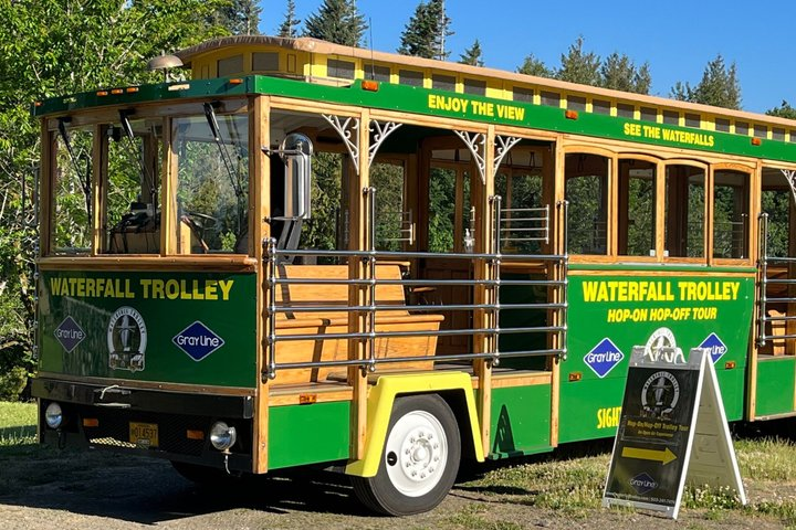 Waterfall Hop-On Hop-Off Trolley Tour Multnomah Falls Day Pass - Photo 1 of 17